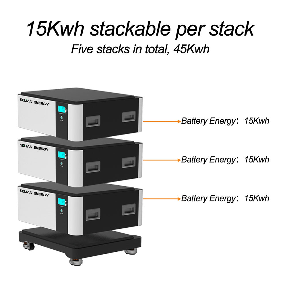 Brand New 15kw~45kw lifepo4 Battery with 10Kw Inverter Stackable All in One Solar Energy Storage System