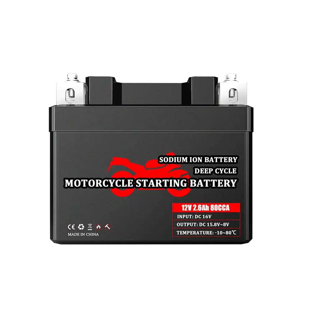 Selian Energy 12V 2600mAh 80CCA SIB Motorcycle Starter Sodium-ion Batteries Pack