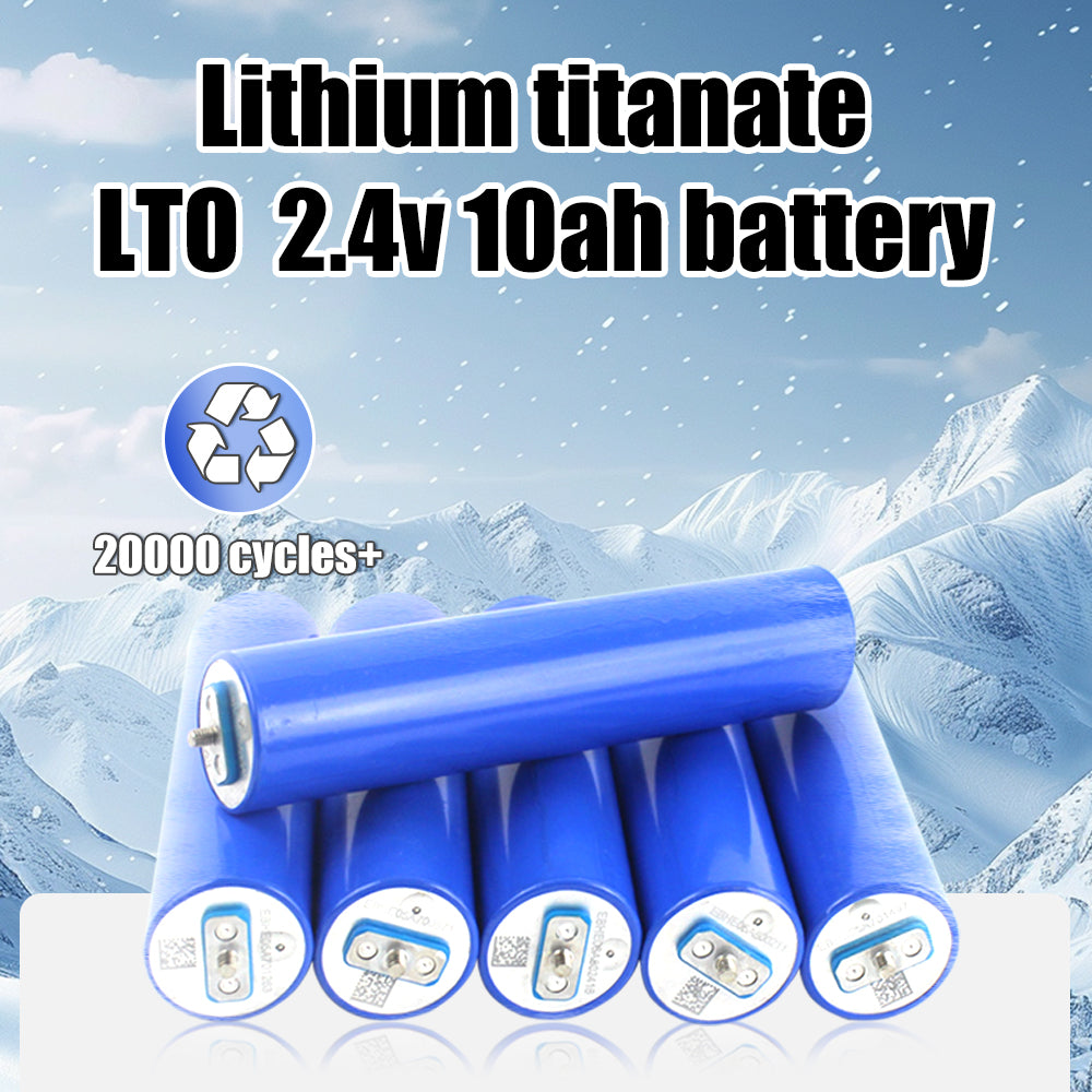 2025 High Power Grade A 10C 20000 cycles+ 32145 Cylindrical Lithium Titanate 2.4v 10ah LTO Electrified monorail system battery