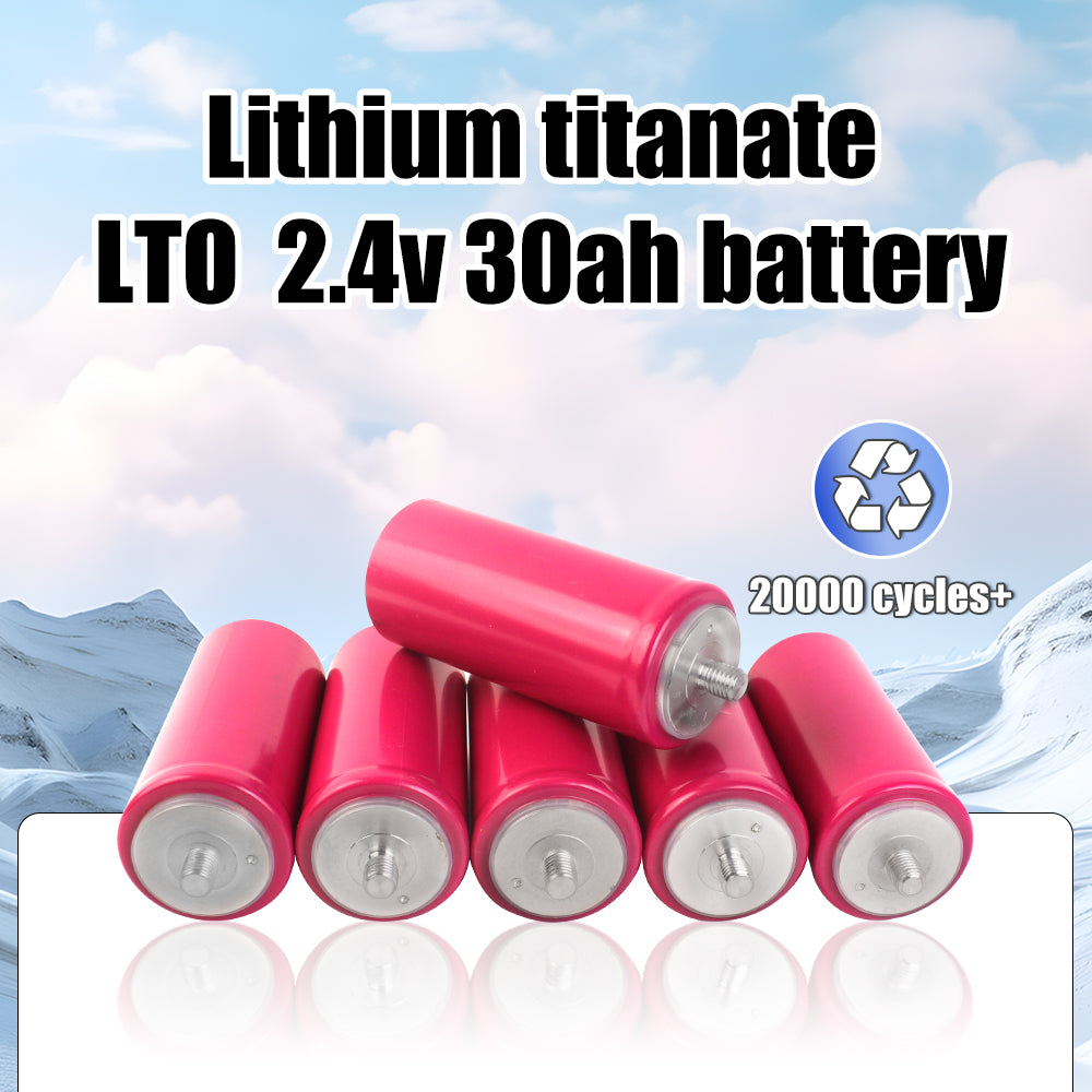 New arrival LTO 2.34V 30Ah 60138 Grade A 10C 20000 cycles+ Cylindrical Lithium Titanate Battery Cell