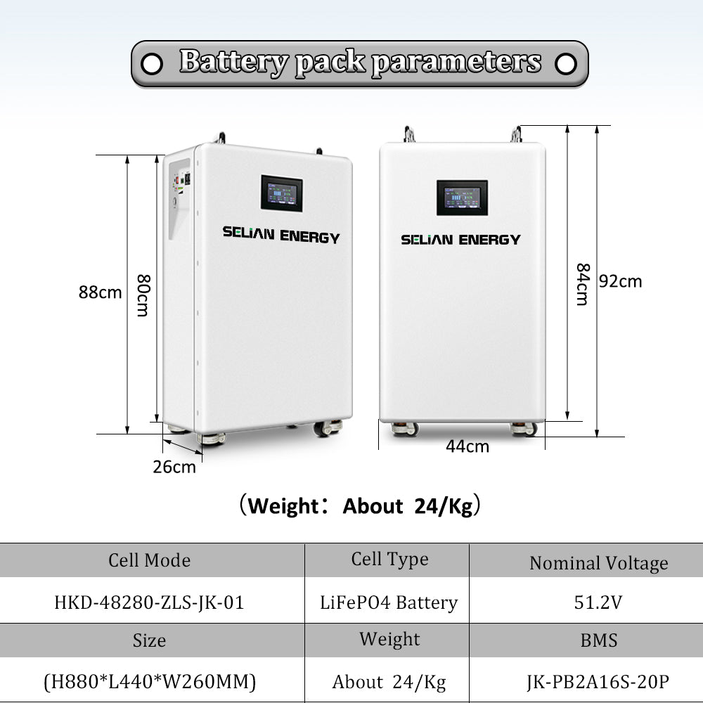 48V 16S 280ah Box With JK BMS