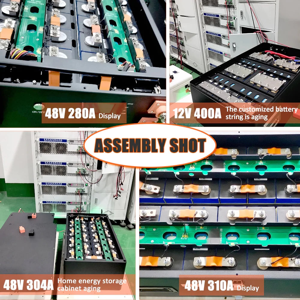 51.2V 16S 230A LiFePo4 Battery Box Kit With BT BMS For Home Solar Energy Storage