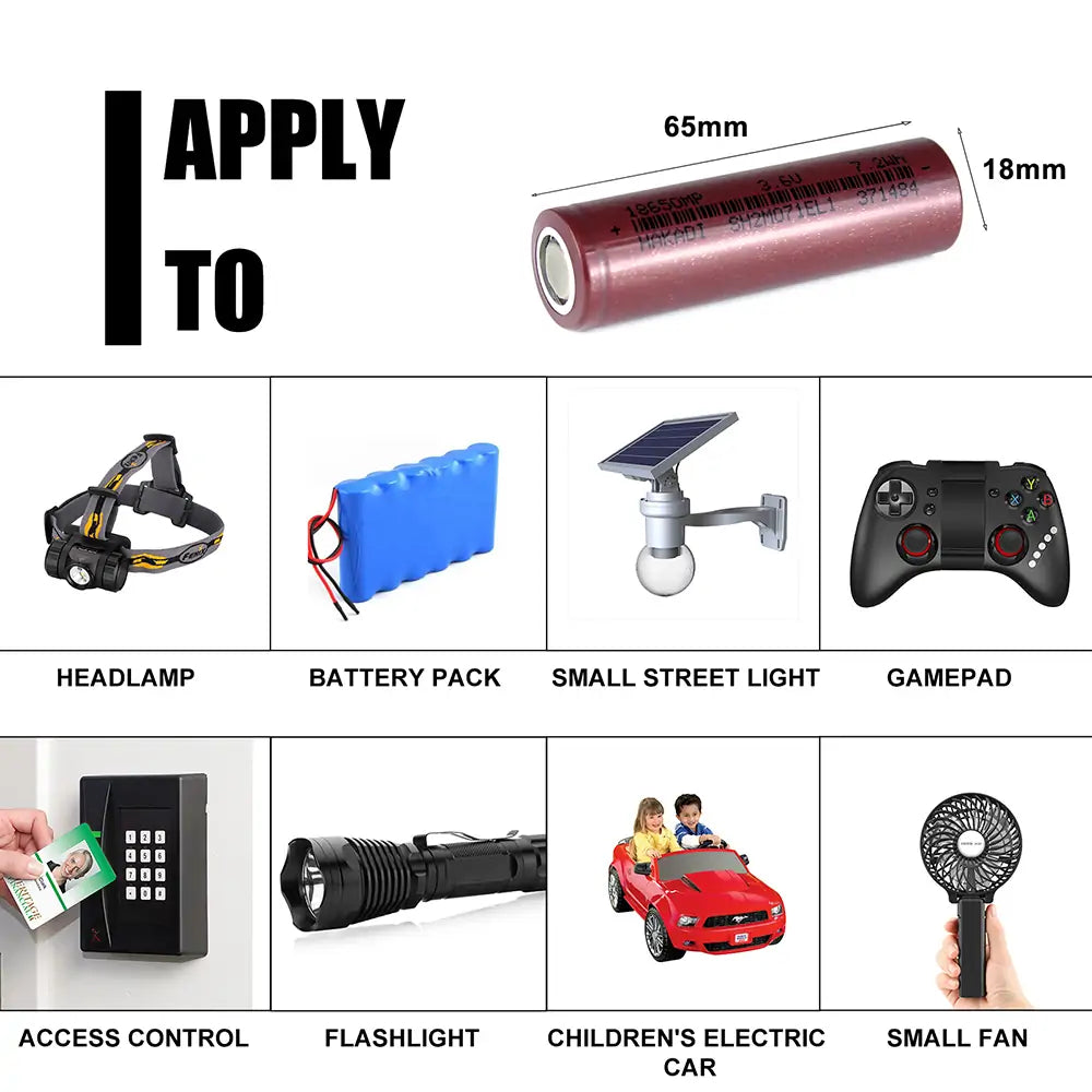 Selian energy 18650 3.7V 2000mAh 5C lithium ion battery