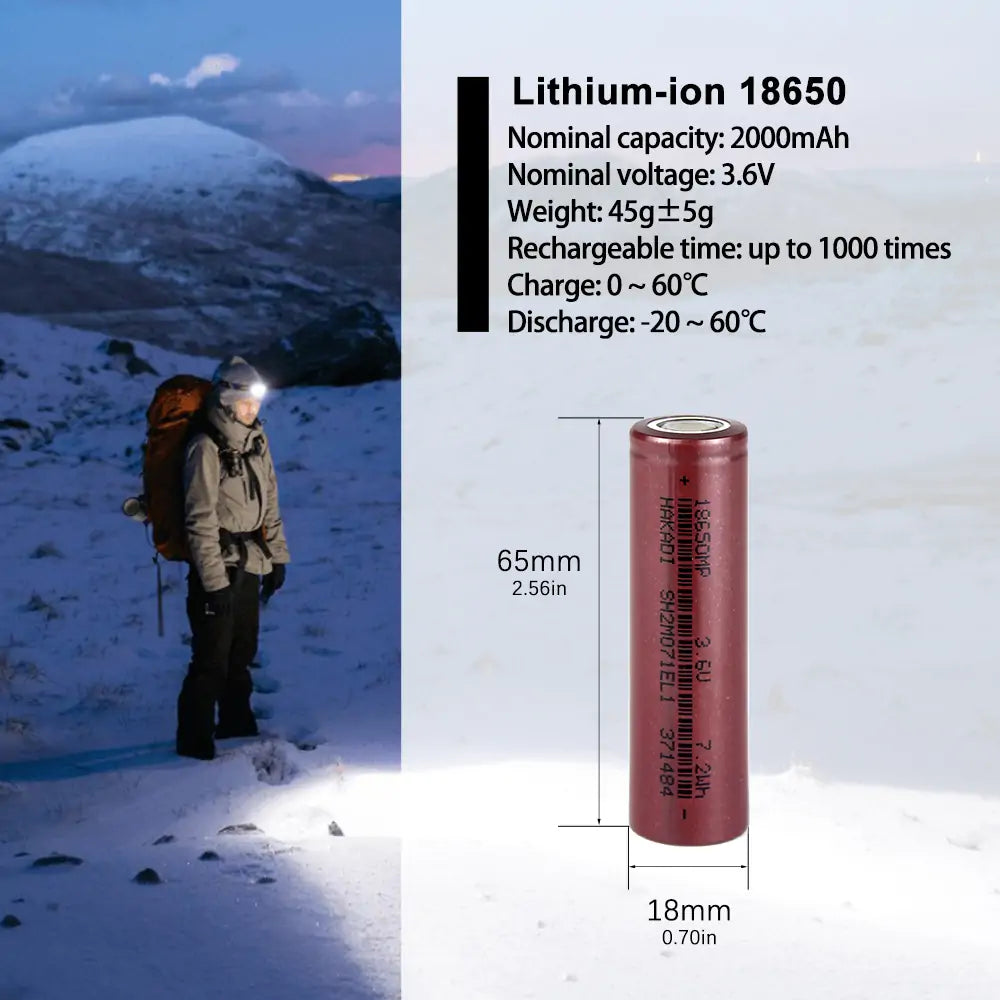Selian energy 18650 3.7V 2000mAh 5C lithium ion battery