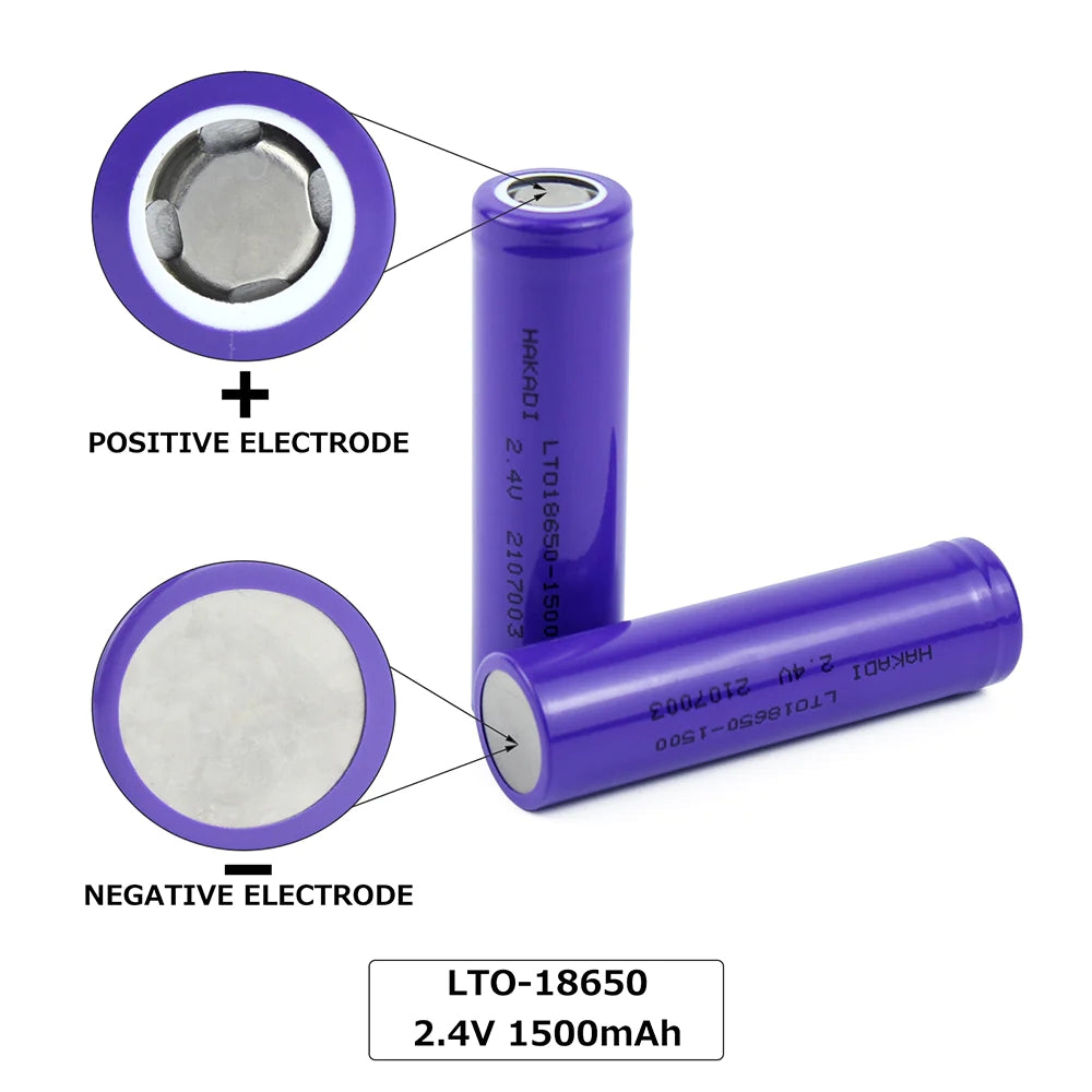 Selian Energy 18650 2.4V 1500mah 10C LTO Battery
