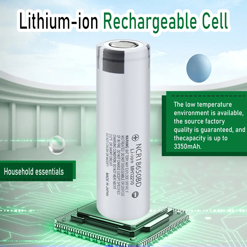Panasonic NCR18650BD 3.6V 3200mAh lithium ion battery