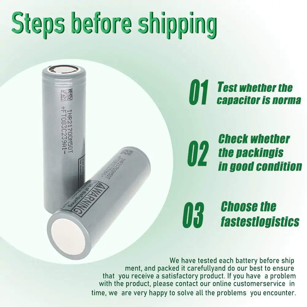 LG INR21700-M50T 3.6V 5000mah Lithium ion Battery