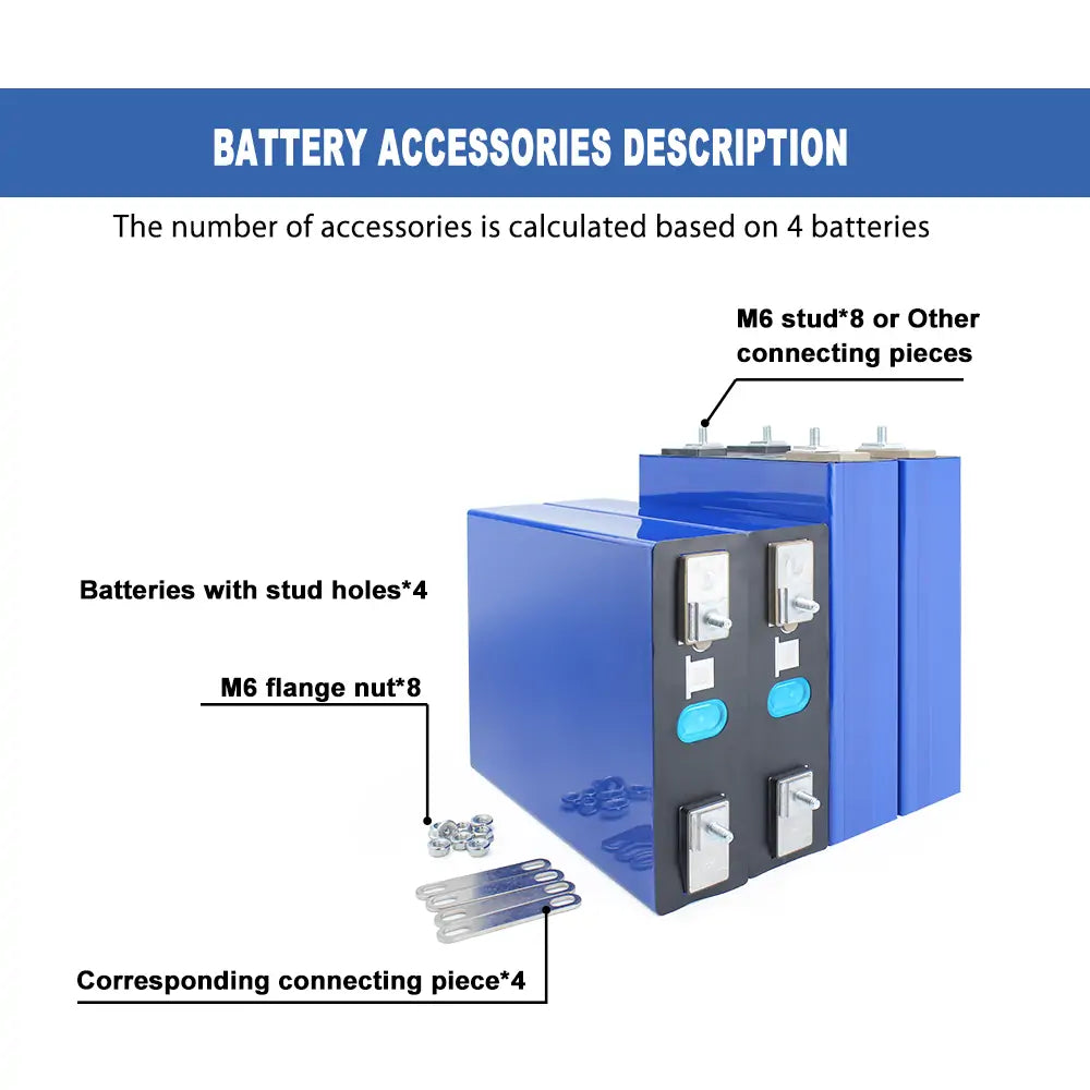 Lifepo4 Lishen 202Ah Battery Cells 3.2V Round stud Grade A Rechargeable For DIY 12V 24V 36V 48V Solar Energy Storage System EV RV Boat