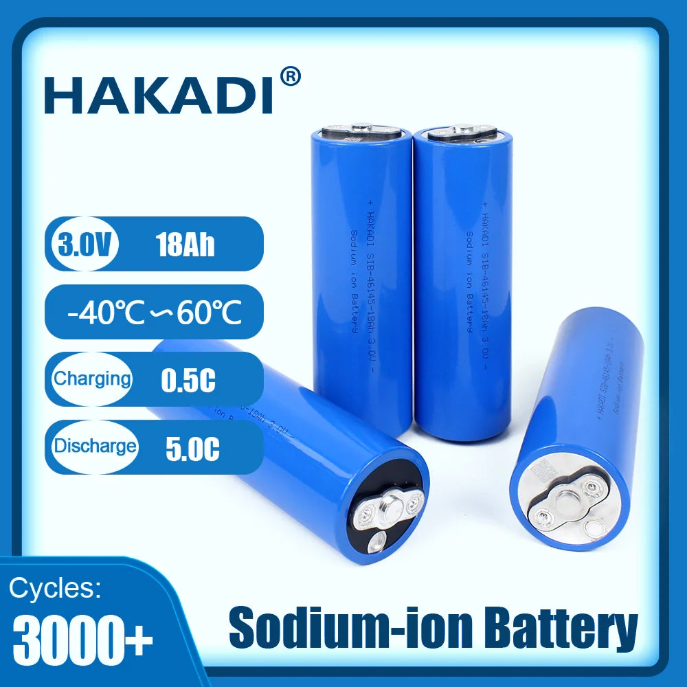 Sodium ion 3V Battery 20Ah 47150 Brand New Rechargeable Na-ion Batteries For Solar Energy Stoarge Boat Medical Equiment