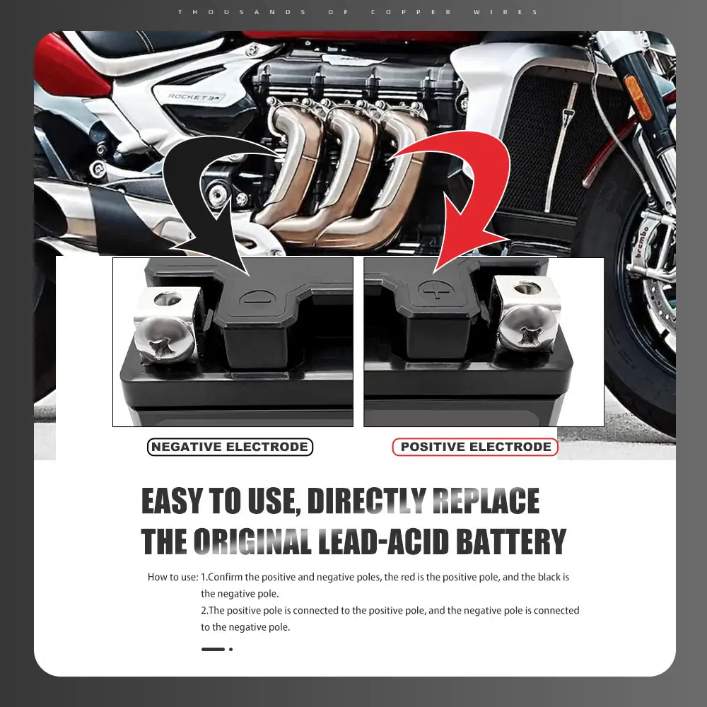 Selian Energy 12V 3Ah 350CCA 20000+Times High Rechargeable LTO Battery Motorcycle Starting Power Batteries Pack