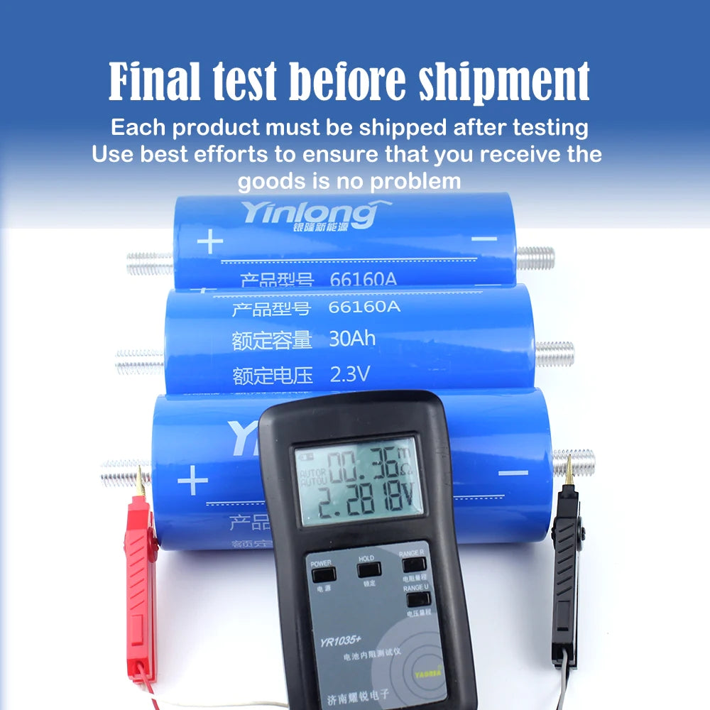 Yinlong LTO66160 2.3V 30Ah battery