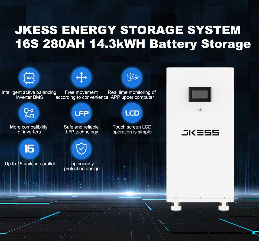JK ESS 48V 16S 314Ah DIY Box 15Kwh Lifepo4 Home Storage System