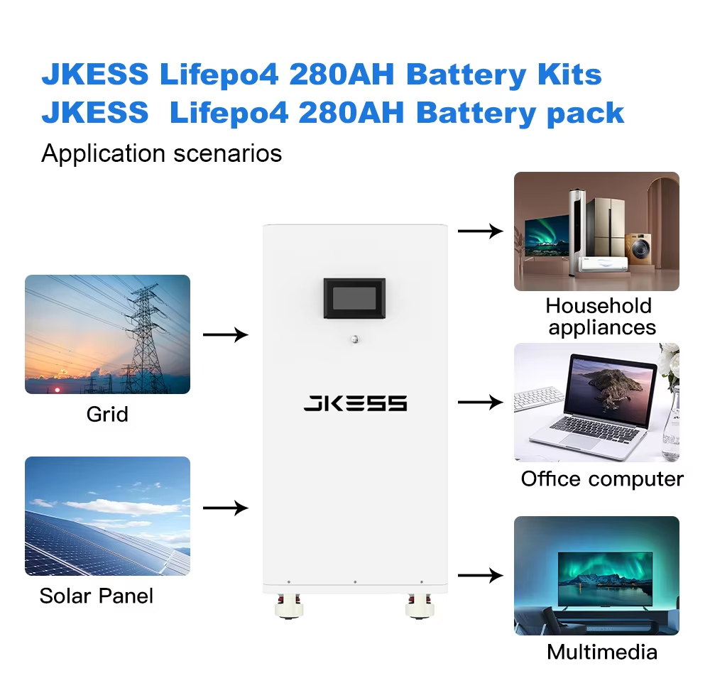 JK ESS 48V 16S 314Ah DIY Box 15Kwh Lifepo4 Home Storage System
