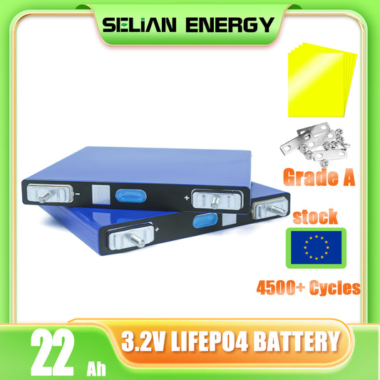 EVE LF22K Grade A Cells LiFePO4 22Ah Brand New Rechargeable Battery Cycle 6000+ Life Cells