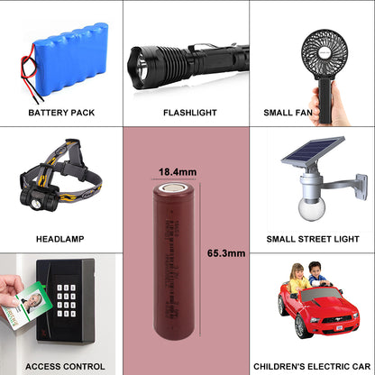 Lifepo4 18650 3.2V 2000mah Rechargeable Battery Cell 1C-3C Discharge For DIY Battery Pack