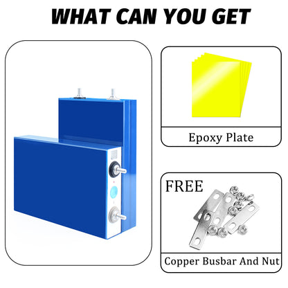 EVE LF105 Grade A Cells LiFePO4 3.2V 105Ah Battery 4-16PCS For EV RV Solar DIY 12V 24V 48V Battery Pack