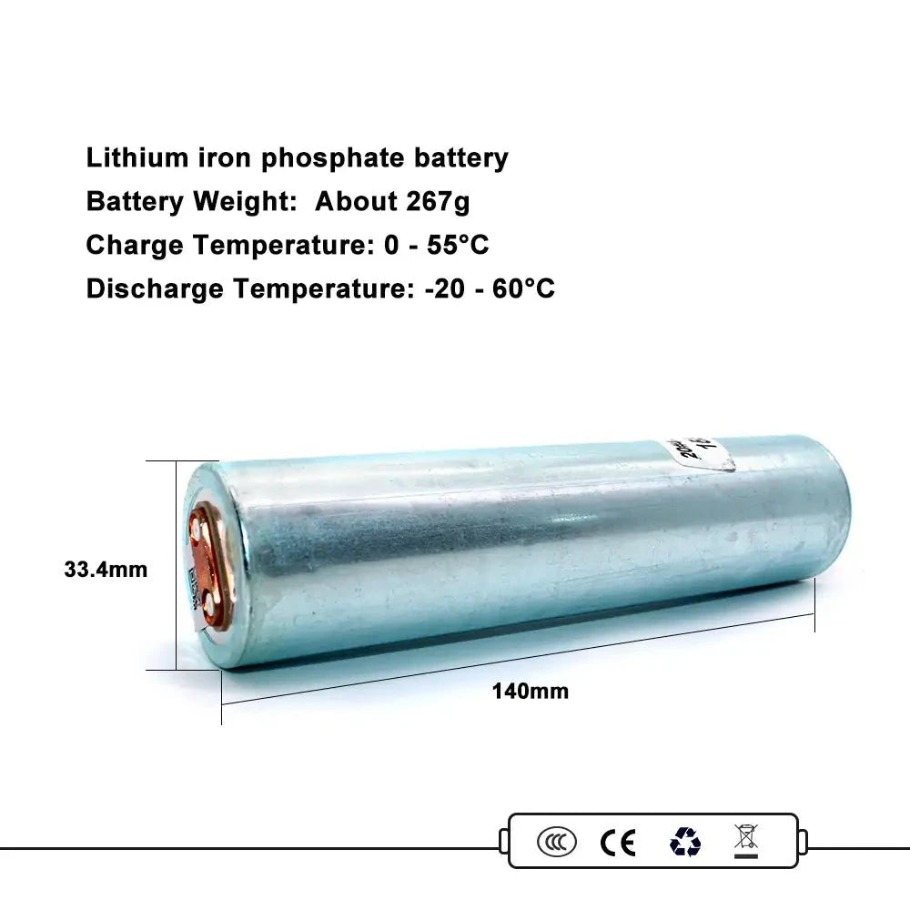 GUOXUAN 33140 Lifepo4 battery 3.2V 15Ah Rechargeable LFP cylindrical Deep Cycle Cell