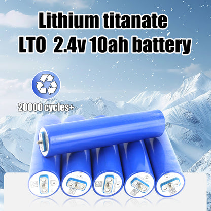 2025 High Power Grade A 10C 20000 cycles+ 32145 Cylindrical Lithium Titanate 2.3v 10ah 30ah LTO Electrified monorail system battery