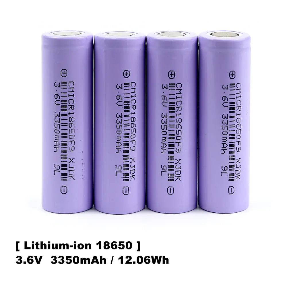 18650 3.7V 3350mAh Rechargeable Lithium-ion Battery Cells