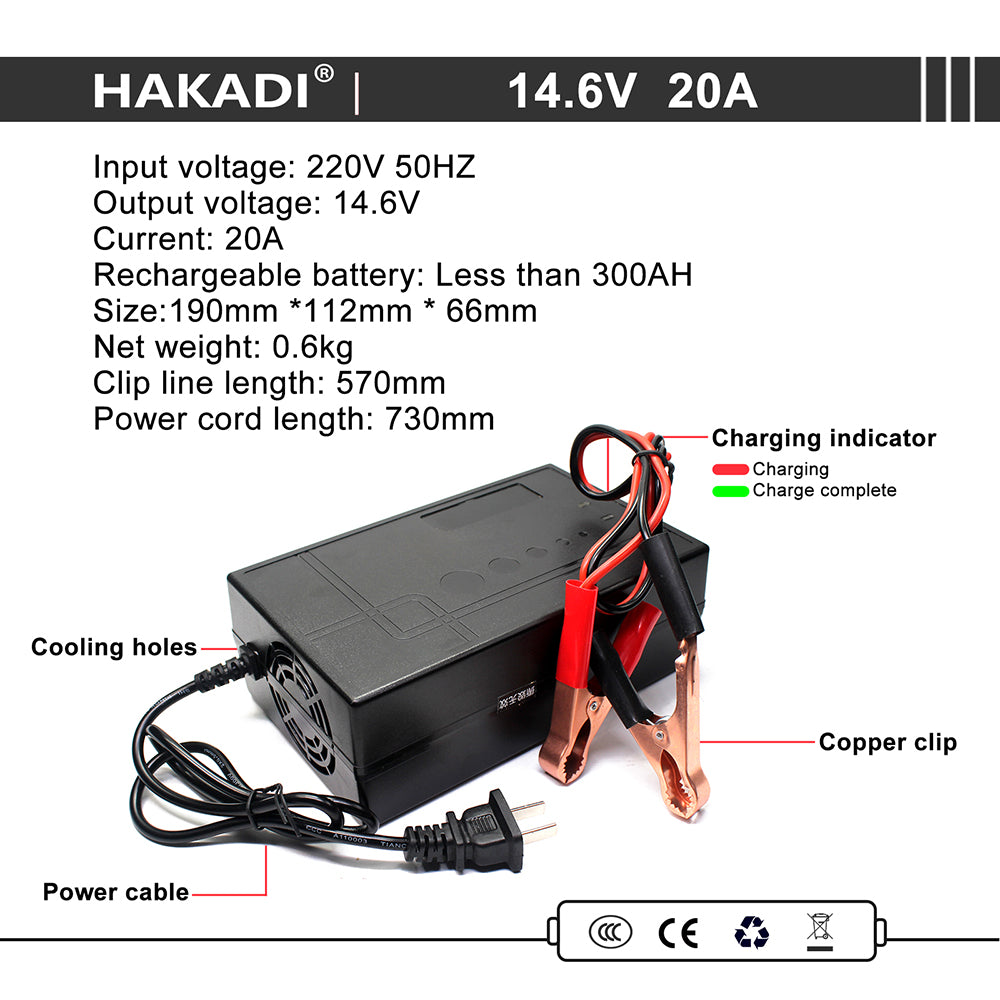 12V 200Ah Lifepo4 Rechargeable Battery Pack Build in BMS With 14.6V 20A Charger For Boat RV Fish Finder