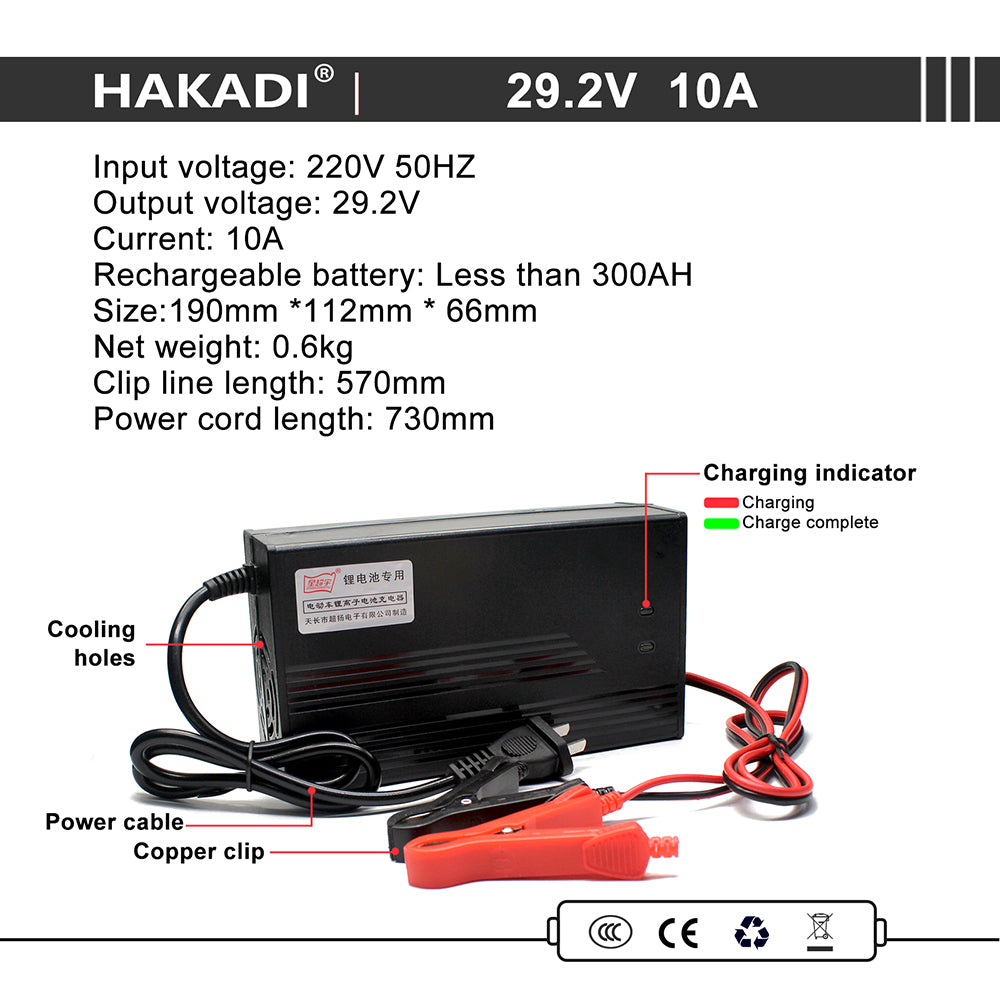 25.6V 100Ah Lifepo4 Rechargeable Battery Pack Build in BMS With 29.2V 10A Charger For Boat RV Fish Finder