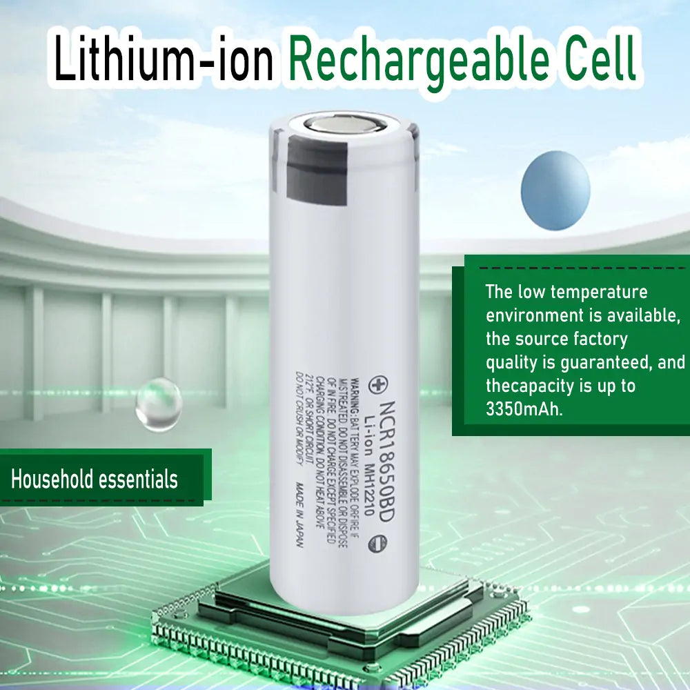 NCR18650BD 3.6V 3200mAh Grade A 100% Original NMC Rechargeable Lithium-ion Battery Cell
