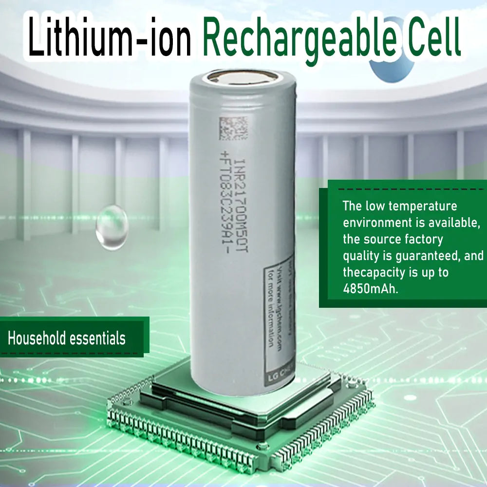 INR21700-M50T 3.6V 5000mah 100% Original Grade A NMC Rechargeable Lithium ion Battery Cell
