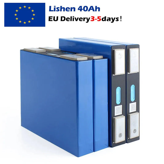 EU STOCK ! Lishen 3.2V 40Ah Lifepo4 Battery 5000+Cycle life Rechargeable for RV EV Scooter Solar System DIY Battery Pack