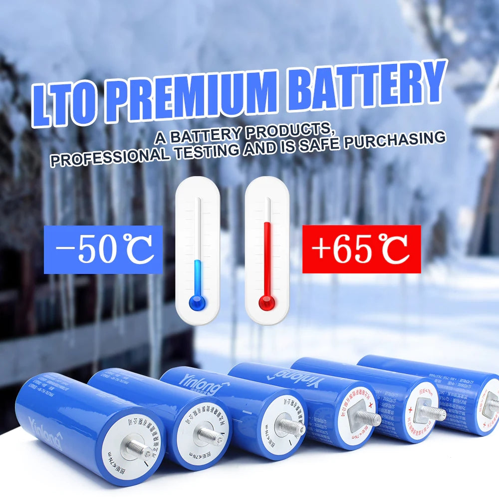 EU STOCK ! LTO Brand New YInlong 2.3V 35Ah Battery cycle life 25000+For low temperature discharge DIY Battery PACK audio