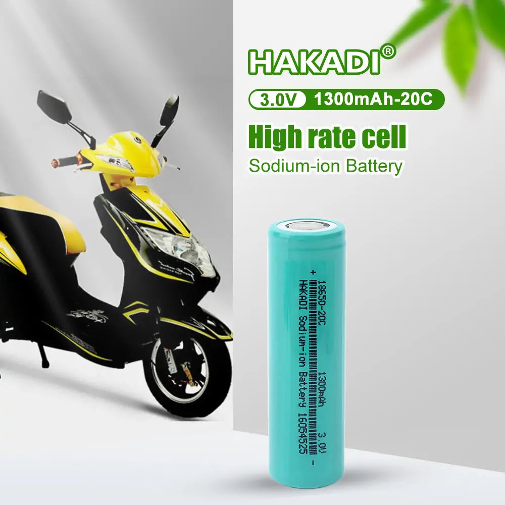 18650 1300mAh 3V Sodium-ion Cells Discharge 20C NA-ion Rechargeable Battery For E-bike Power Tools DIY 12V 24V 48V 72V Battery Pack